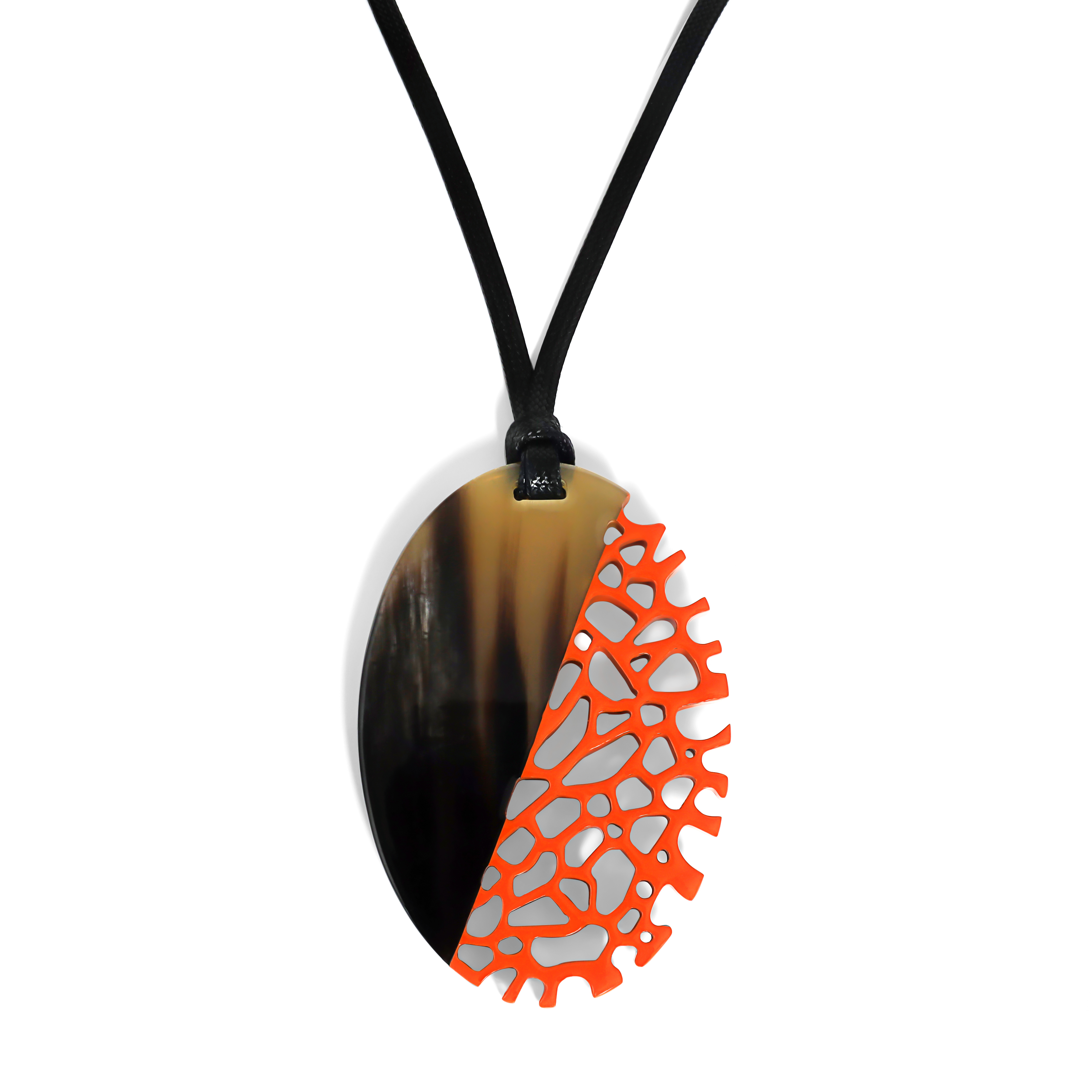 Buffalo Horn Lacquer Pendant Jewelry